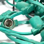 Prikkabel B22 bajonet groen 10m - Afbeelding 2