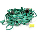 Prikkabel B22 bajonet groen 20m