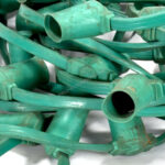 Prikkabel B22 bajonet groen 20m - Afbeelding 2