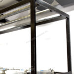 6x fourbar PAR64 chroom in meatrack - Afbeelding 4