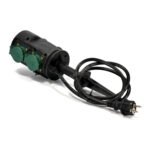 TS Electronic verdeeldoos 4v. grondspies zwart - Afbeelding 2