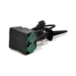 TS Electronic verdeeldoos 4v. grondspies zwart vierkant - Afbeelding 4