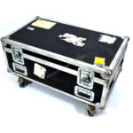 Flightcase met bovendeksel zwart