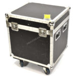 Flightcase met bovendeksel zwart