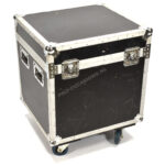 Flightcase met bovendeksel zwart - Afbeelding 2