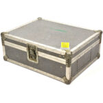 Flightcase met bovendeksel grijs spikkel