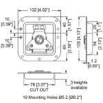 Penn Elcom vlinderslot inbouw medium zonder verzet - Afbeelding 3
