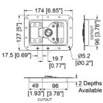 Penn Elcom vlinderslot inbouw groot zonder verzet - Afbeelding 3