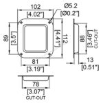 Penn Elcom inbouwschotel klein - Afbeelding 3
