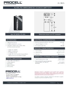 Duracell 9V / 6LR61 / E-Block / MN1604 / Alkaline 9V / 10st - Afbeelding 3