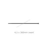 Kabelbinder ZWART 4,5 x 360mm, 100st.