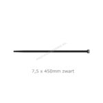 Kabelbinder ZWART 7,5 x 450mm, 100st.