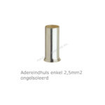 Adereindhuls enkel 2,5mm2, L=7mm, ongeïsoleerd, 100st