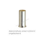 Adereindhuls enkel 4,0mm2, L=9mm, ongeïsoleerd, 100st