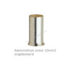 Adereindhuls enkel 10mm2, L=12mm, ongeïsoleerd, 100st