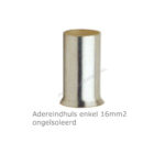 Adereindhuls enkel 16mm2, L=18mm, ongeïsoleerd, 100st
