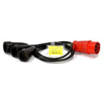 Kopp CEE 5p 16A > 3x shuko contra RST