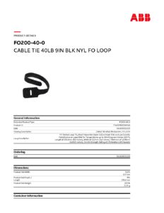 T&B Klittenbandbinder 228x12mm, 10st. - Afbeelding 2