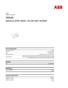 ABB TC5141 bevestigingssokkel schroef wit 4,8mm - Afbeelding 2