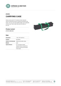 K&M 21315 Microfoonstatieftas - Afbeelding 2