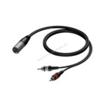 Procab CAB703/3 XLR male - 2x RCA 3m