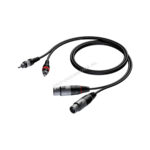Procab CAB705/3 2x XLR female - 2x RCA 3m