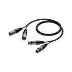 Procab CAB710/0,5 2x XLR male - 2x XLR female 0,5m