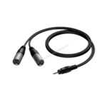Procab CAB712/3 3,5mm jack - 2x XLR male 3m