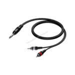 Procab CAB715/1,5 6,3mm jack mono - 2x RCA 1,5m