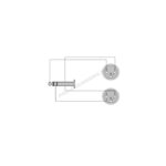 Procab CAB734/1,5 6,3mm jack stereo - 2x XLR female 1,5m - Afbeelding 2