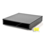 Kast 19" inbouw 2HE zwart d=45cm