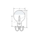 Radium K39D 1000W 24/KV Silvered bulb (top mirrored) - Afbeelding 2