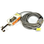 Break-out + kabel L=15m grijs + haak